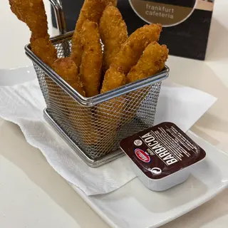 Tiras de pollo rebozadas