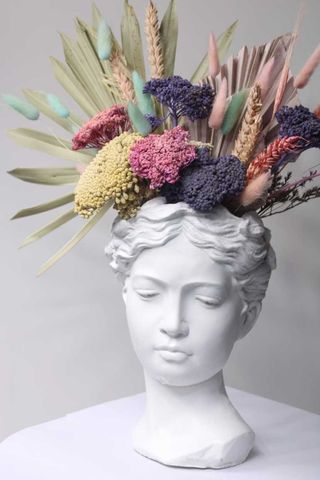 Venus 24 cm Dried flowers (Pastel tones)