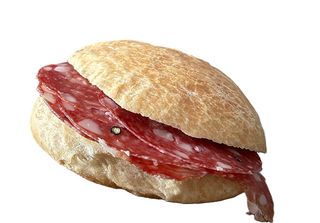 Panino piccolo con salame