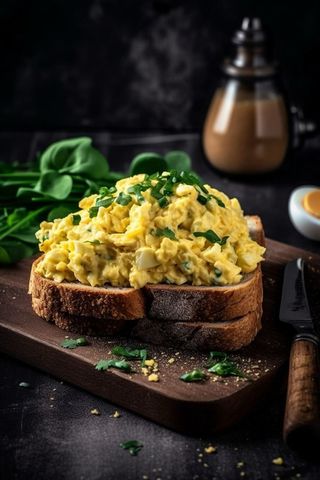 Toast Aux Œufs Brouillés