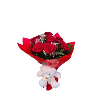 Buket sa 7 ruža i medom