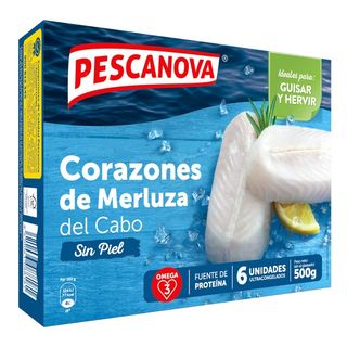 Corazones De Merluza Sin Piel Pescanova, Caja 500 G (24142341)