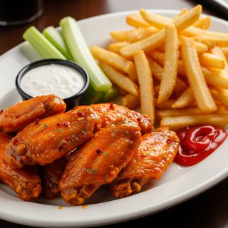 Buffalo Wings With Chips