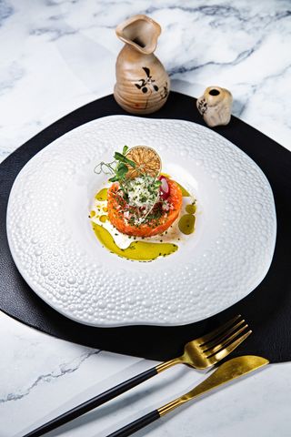 Tartare sake burrata