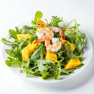 03 - Ensalada verde con mango y langostinos