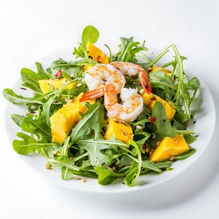 03 - Ensalada verde con mango y langostinos