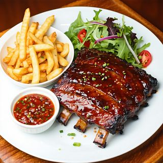 Żeberka BBQ z pieca