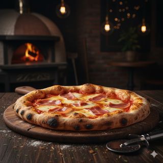 Pizza De Jamón (30 Cm.)