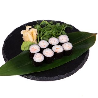 H. z gotowaną krewetką