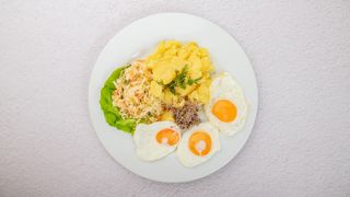 Jajka sadzone (3 szt.) na grzankach