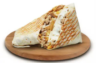 Tacos pollo e Patatine Fritte