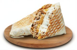 Tacos pollo e Patatine Fritte