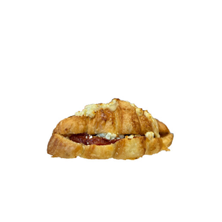 Croissant cu branza de capra si rosii uscate