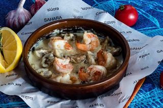 Креветки тигрові у вершковому соусі (250г)