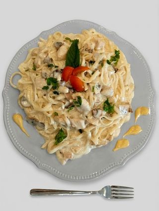 Pâtes Poulet Champignons