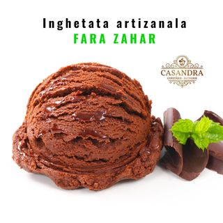 Inghetata artizanala de ciocolata - fara zahar adaugat 