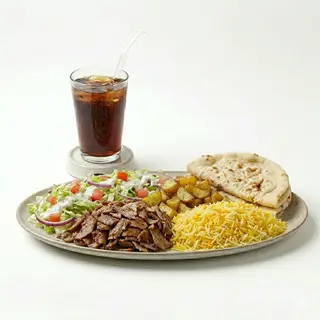 Plato Kebab Con Arroz