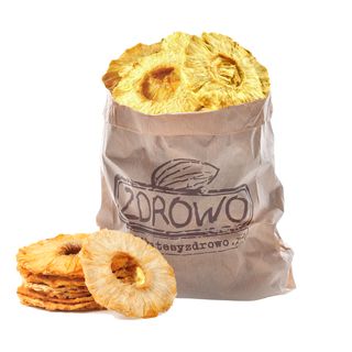ANANAS SUSZONY BEZ CUKRU KRĄŻKI 200G