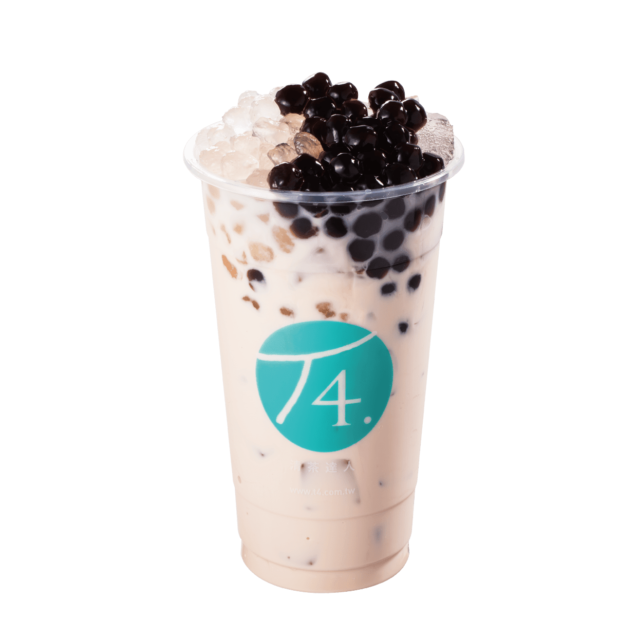 Té Negro Con Leche Con Perlas Y Bolitas de Nieve (700 Ml.)