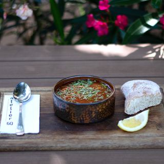 Пикантна селска рибена чорба със скариди (350г)