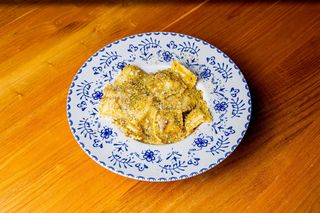 Ravioli de Queso y Bacon