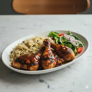 Jerk Chicken Rice & Salad