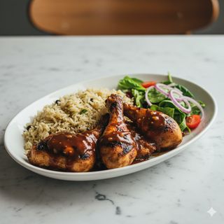 Jerk Chicken Rice & Salad