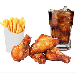 Menú Alitas (6 Uds.)