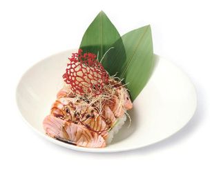 Chirashi teriyaki sake