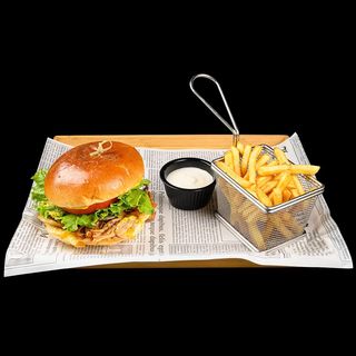 Бъргер с дърпано свинско