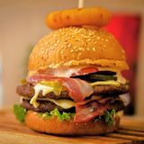 Extra hot burger