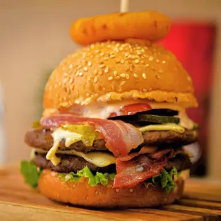 Extra hot burger