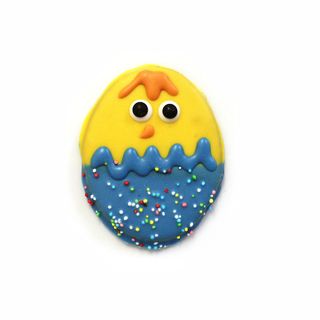 Galleta huevo azul con pollito
