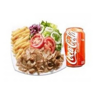 Plato Kebab Con Bebida