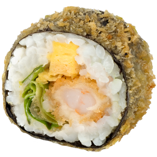 Futomaki de langostino tempurizado