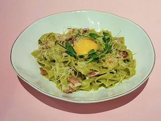 Паста Карбонара на тальятеле