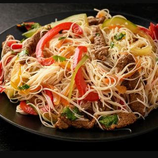 46.Spaghetti di riso manzo