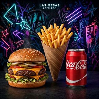 Combo Burger Ternera + Papas + Coca Cola