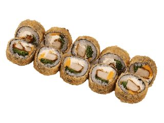 Roll tempura z kurczakiem i serem cheddar (10 szt) (350g)