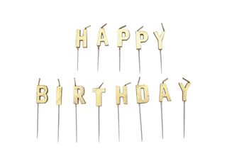 Свещи за торта ЧРД - златни