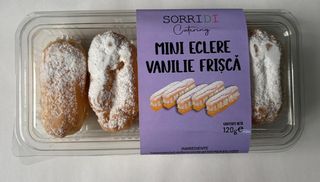 Mini eclere vanilie/frisca 120g