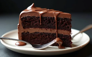 Bizcocho de chocolate con dulce de leche
