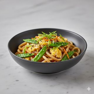 89 - Udon con verdure e uova 什菜乌冬