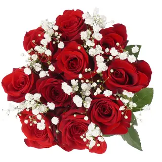 RAMO DE  ROSAS TALLO CORTO