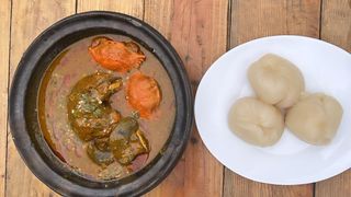 Placali Sauce Graine Melangé Djougblé