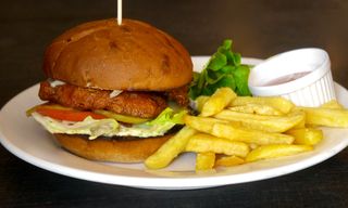 ქათმის ბურგერი