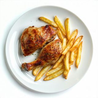 44. Petto di pollo con patatine