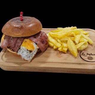 Hamburguesa De Ternera Black Angus a la Fugazzetta