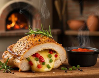 Пълнено пилешко обезкостено бутче