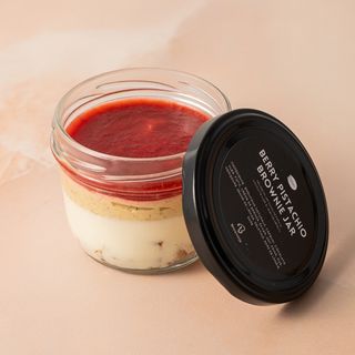 Berry Pistachio Brownie Jar